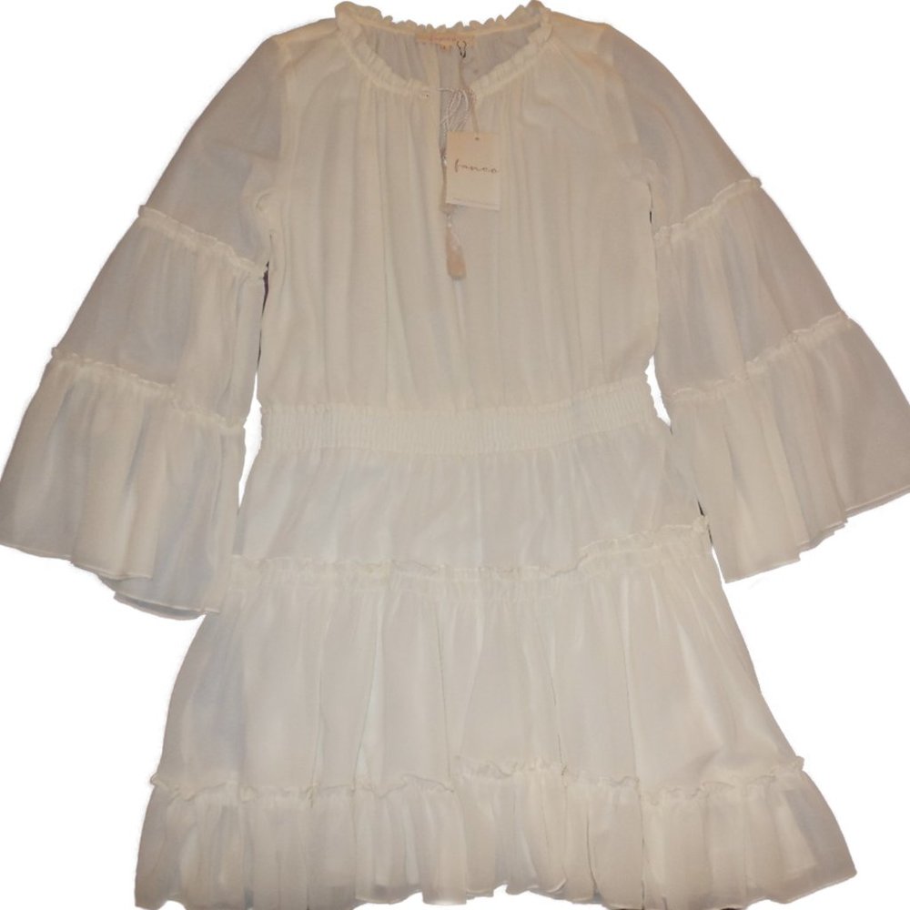 Dress NWT Bohemian Cream color long wide flared sleeve summer special occasion